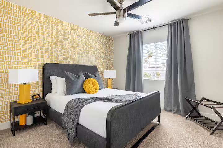 Stylish & Perfect for Families - Primary Bedroom Stylish & Perfect for Families primary bedroom at a direct-booking vacation rental in Phoenix, Arizona