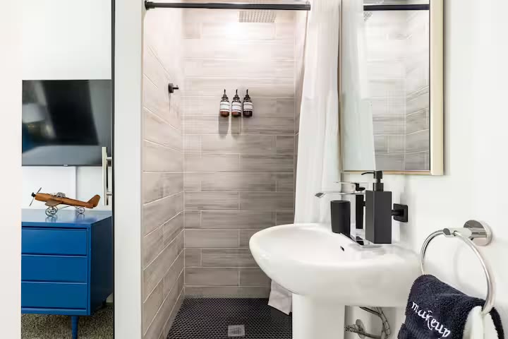 Modern All-En-Suite Home - Bathroom Vanity Modern All-En-Suite Home bathroom vanity at a direct-booking vacation rental in Phoenix, Arizona