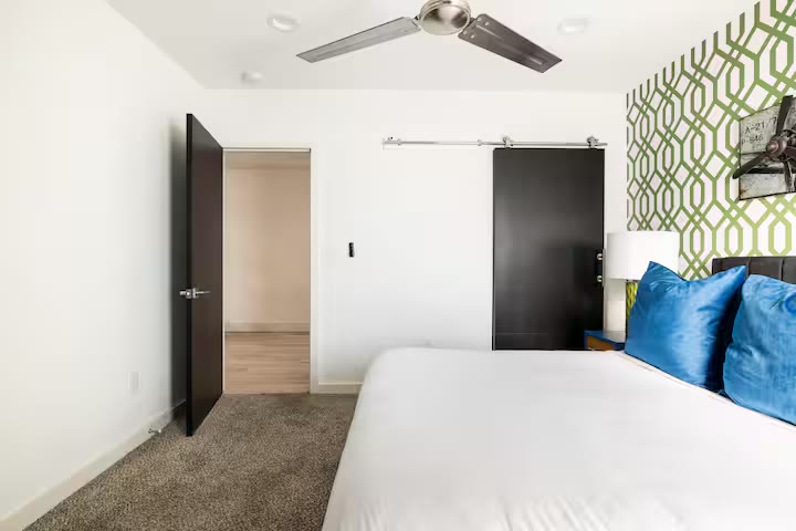 Modern All-En-Suite Home - Bedroom Workspace Modern All-En-Suite Home bedroom workspace at a direct-booking vacation rental in Phoenix, Arizona