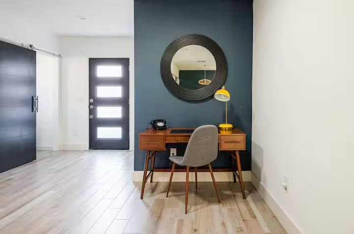 Modern All-En-Suite Home - Hallway Decor Modern All-En-Suite Home hallway decor at a direct-booking vacation rental in Phoenix, Arizona
