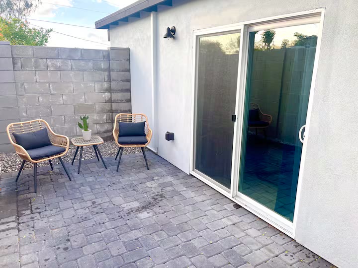 Detached Studio Guesthouse - Private Patio Detached Studio Guesthouse private patio at a direct-booking vacation rental in Phoenix, Arizona