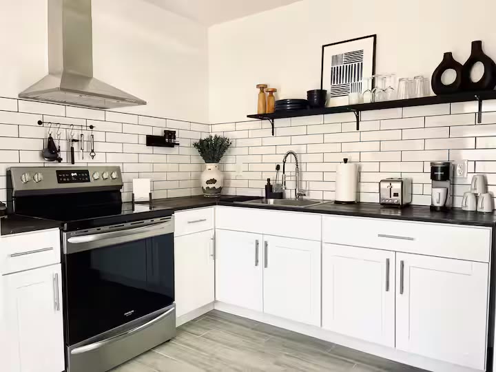 Detached Studio Guesthouse - Kitchenette Sink Detached Studio Guesthouse kitchenette sink at a direct-booking vacation rental in Phoenix, Arizona