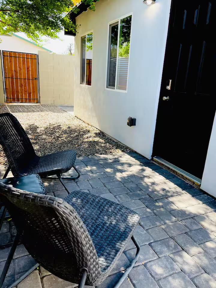 Detached Studio Guesthouse - Private Studio Entrance Detached Studio Guesthouse private studio entrance at a direct-booking vacation rental in Phoenix, Arizona